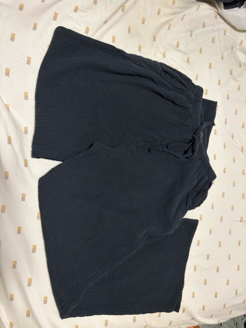 Final Touch Navy Blue Wide-Leg Pants